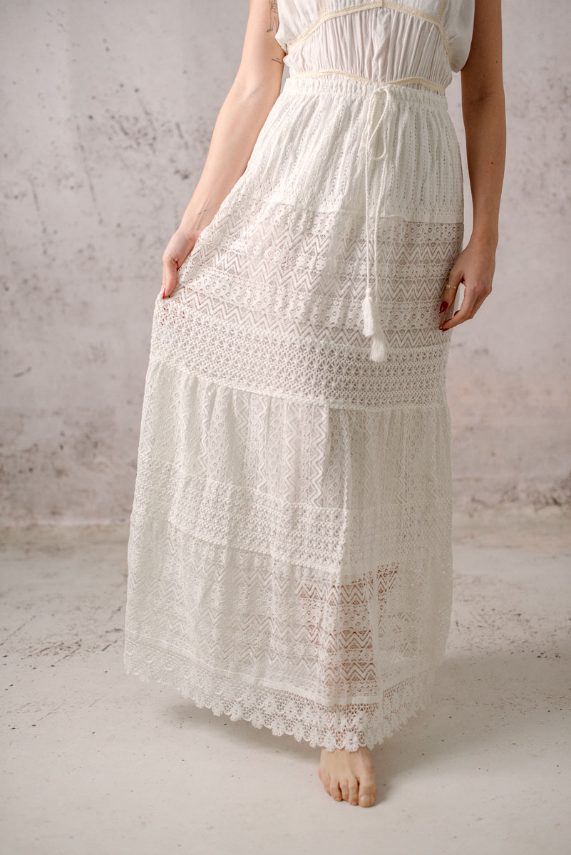 white long skirt lula natura