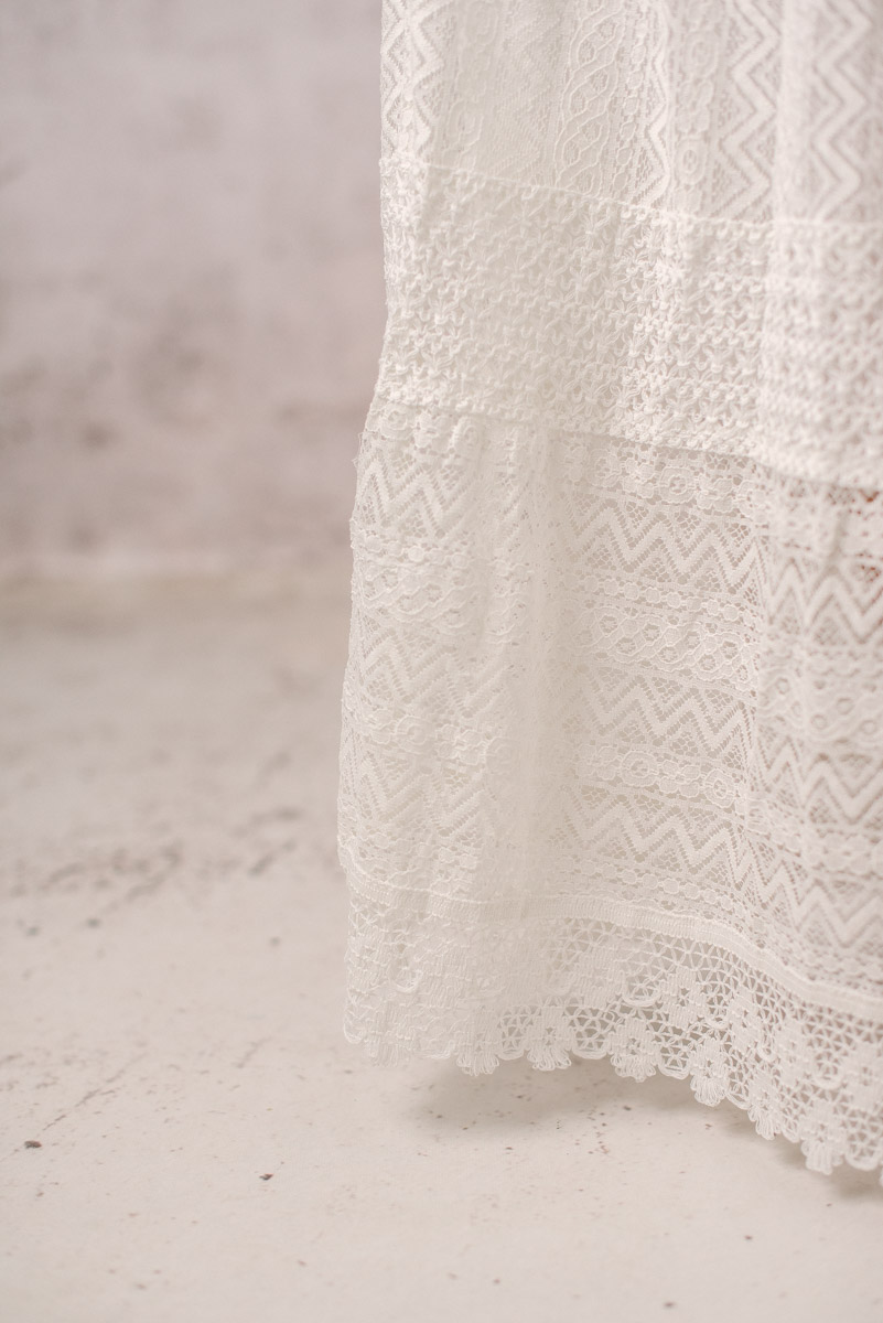falda larga blanca lula natura